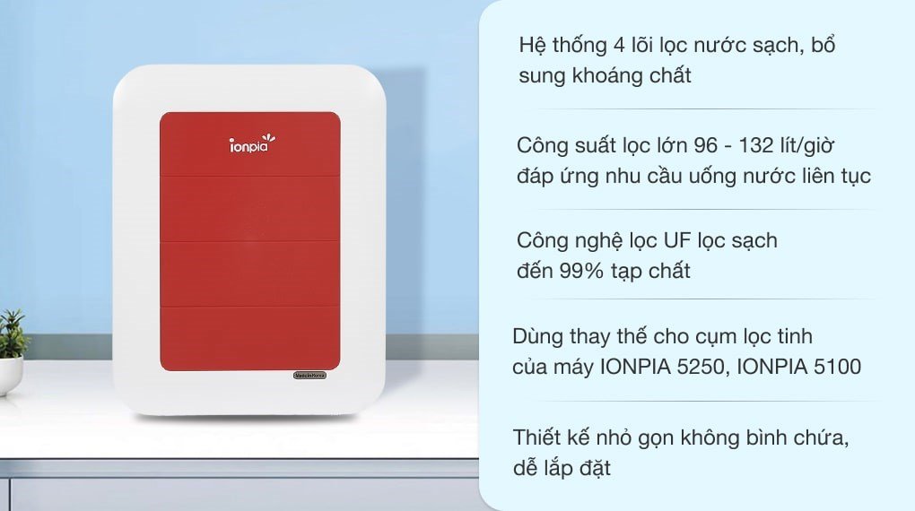 Máy lọc nước UF IONPIA ION-UFS4P 4 lõi